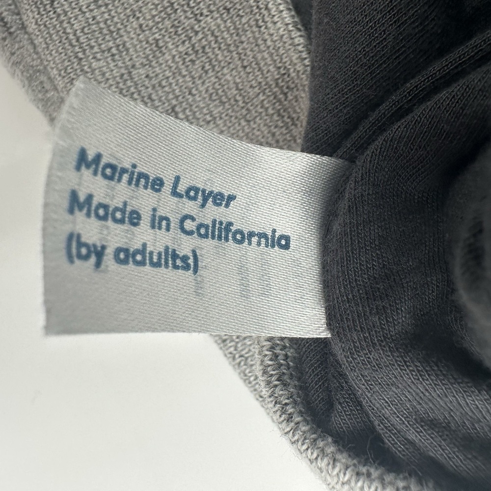 Marine Layer Full Zip hoodie Gray Womens Small S Strategic Programs Embroidered - Picture 9 of 11